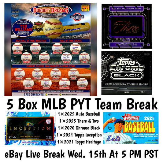 5 Box MLB PYT Team Break