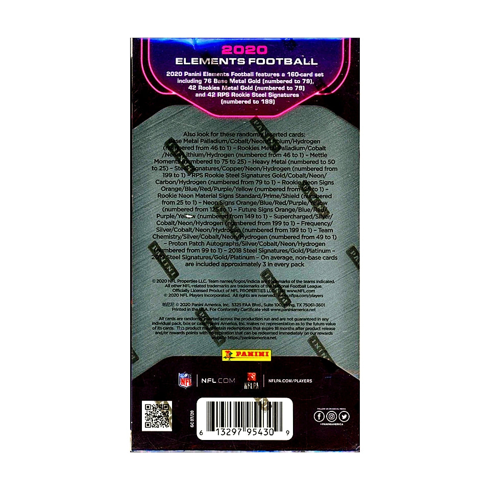 2020 Panini Elements Football Hobby Box