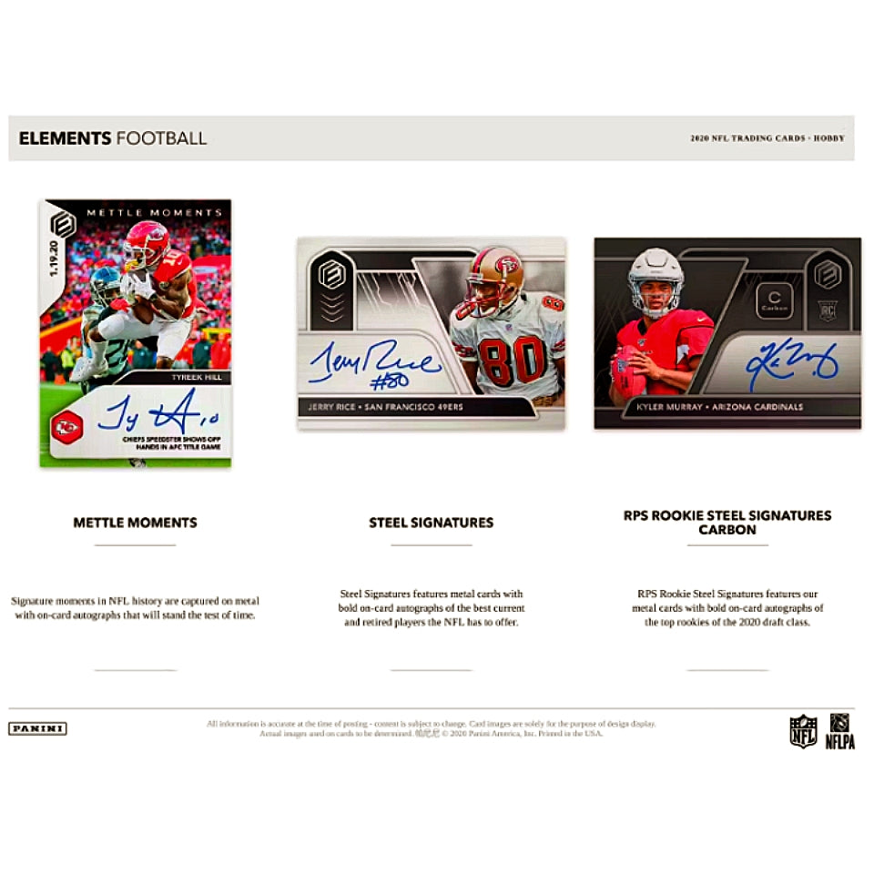 2020 Panini Elements Football Hobby Box