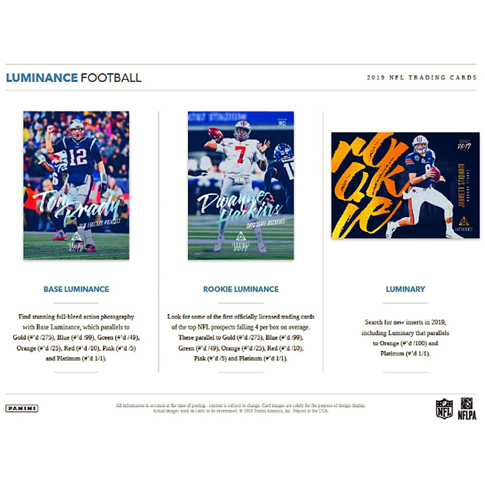 2019 Panini Luminance Football Hobby Box