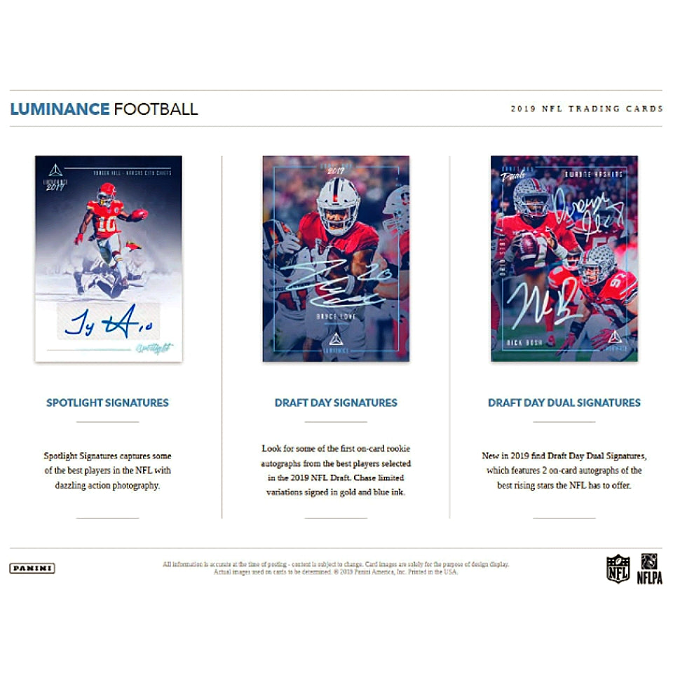 2019 Panini Luminance Football Hobby Box