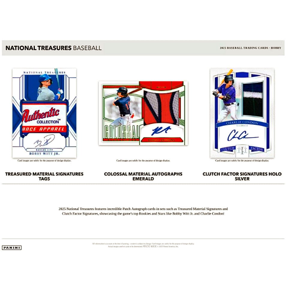 2025 Panini National Treasures Baseball Hobby Box