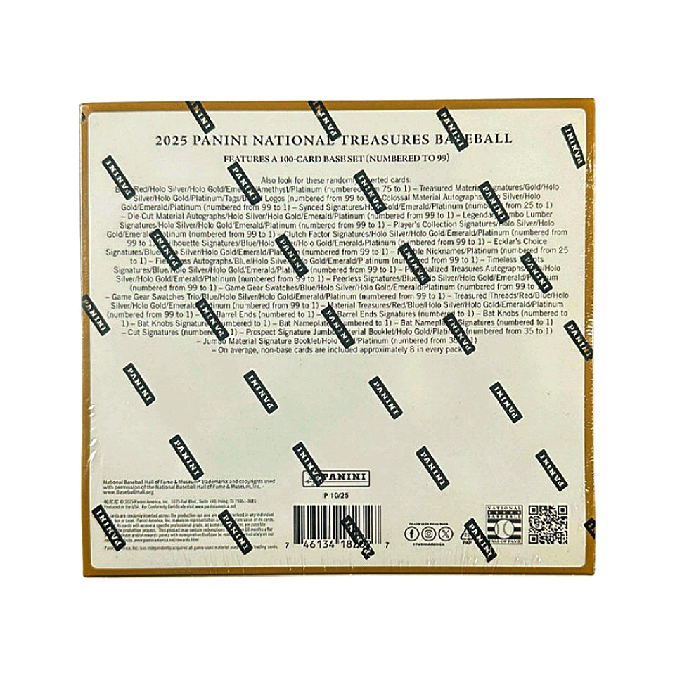 2025 Panini National Treasures Baseball Hobby Box