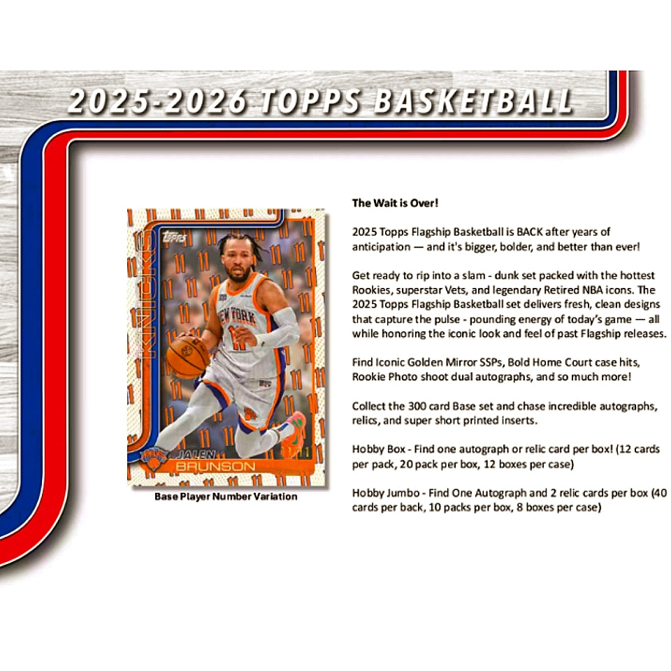 2025-26 Topps Basketball Hobby Jumbo Box