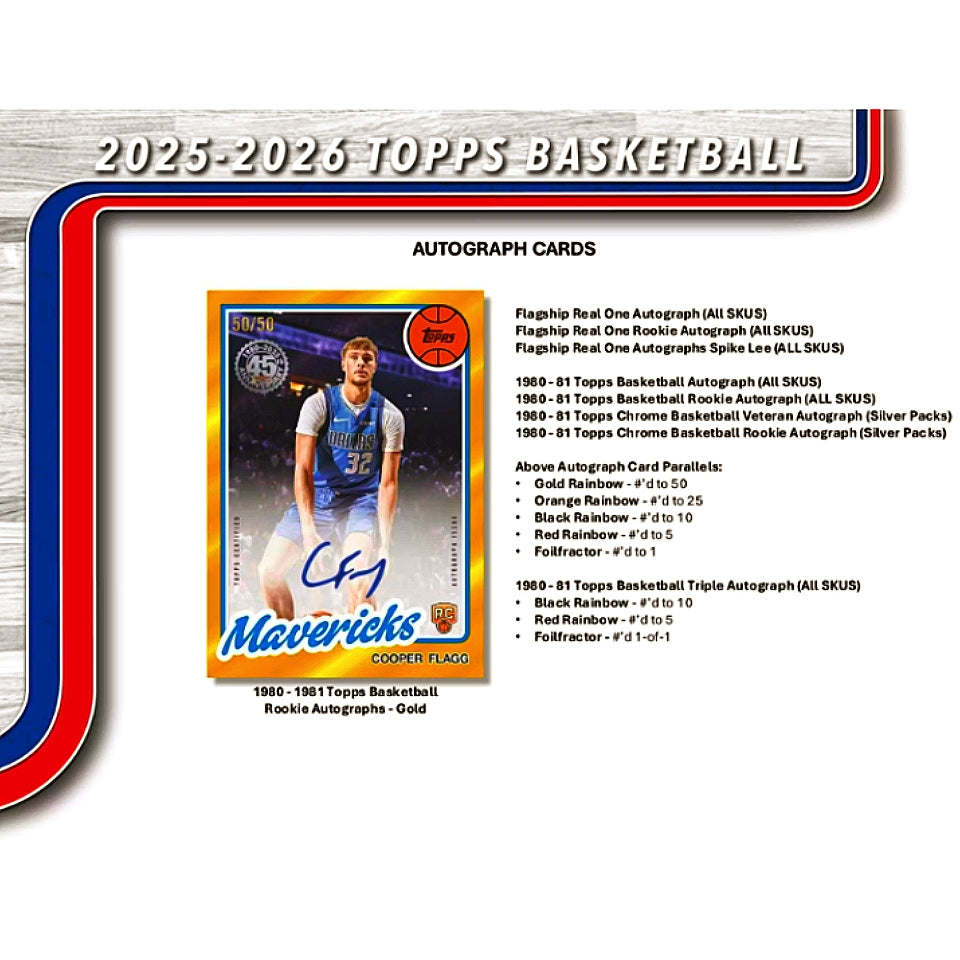 2025-26 Topps Basketball Hobby Jumbo Box