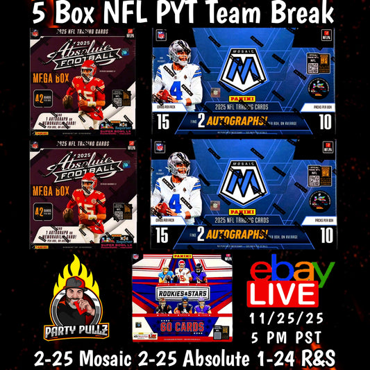 5 Box NFL Football (PYT) Pick Your Team Break