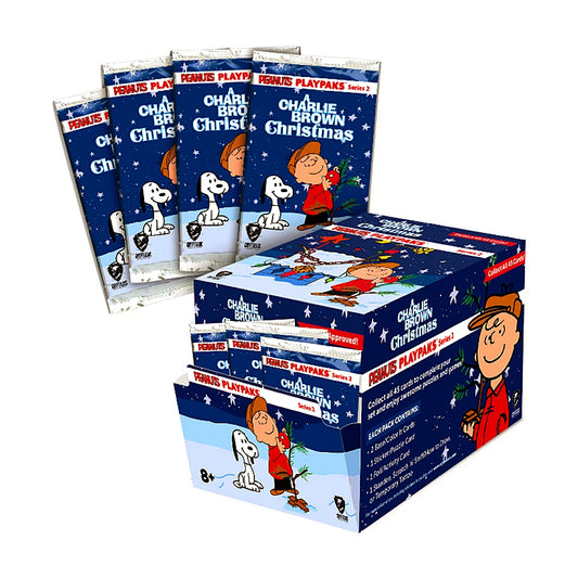 2025 Cryptozoic Peanuts Playpaks: A Charlie Brown Christmas 24 Pack Gravity Feed Box