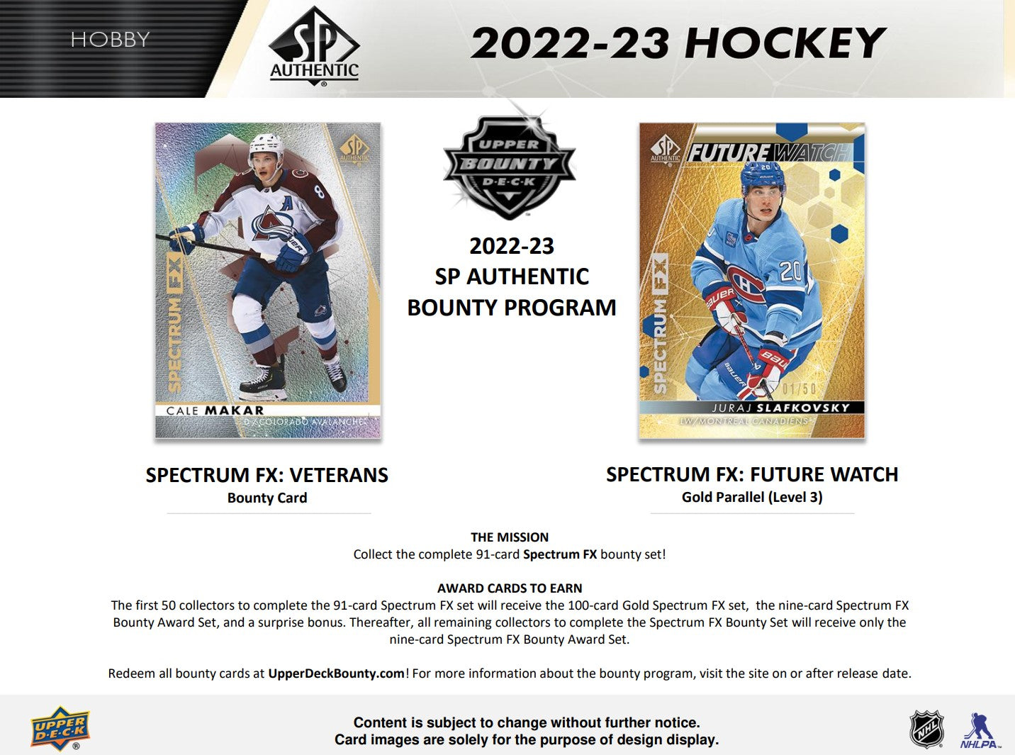 2022-23 Upper Deck SP Authentic Hockey Hobby