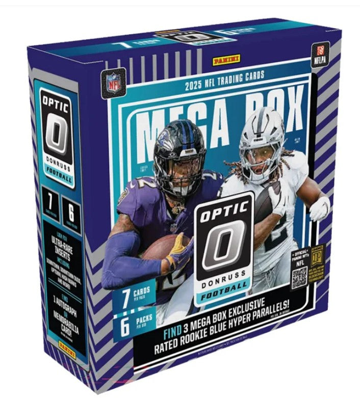2025 Panini Donruss Optic NFL Trading Card Mega Box