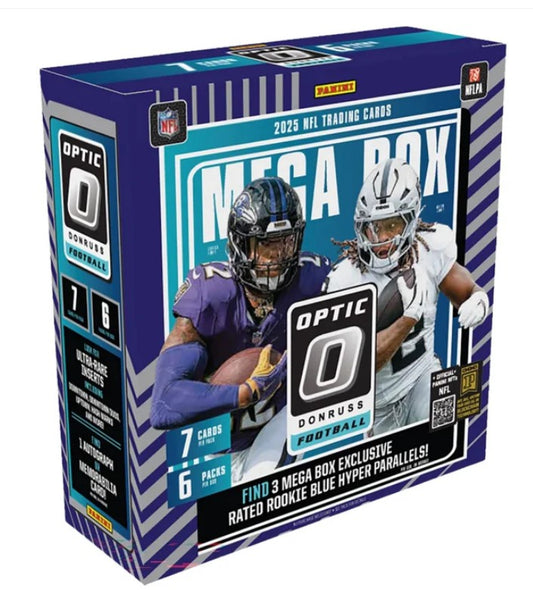 2025 Panini Donruss Optic NFL Trading Card Mega Box