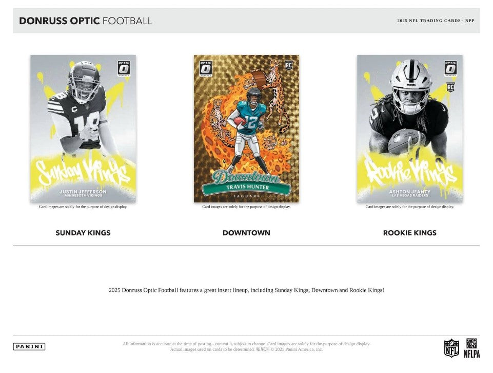 2025 Panini Donruss Optic NFL Trading Card Mega Box