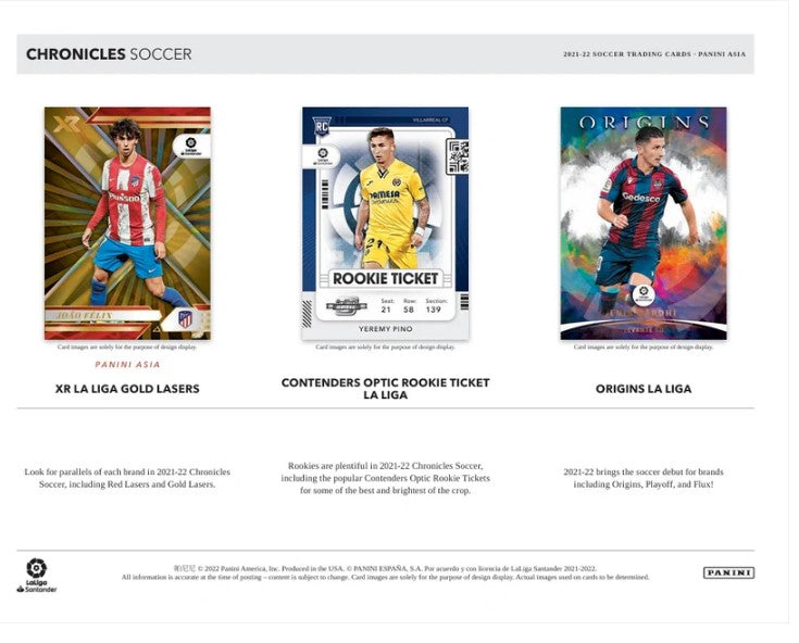 2021-22 Panini Chronicles Soccer TMALL Box (Master Box)