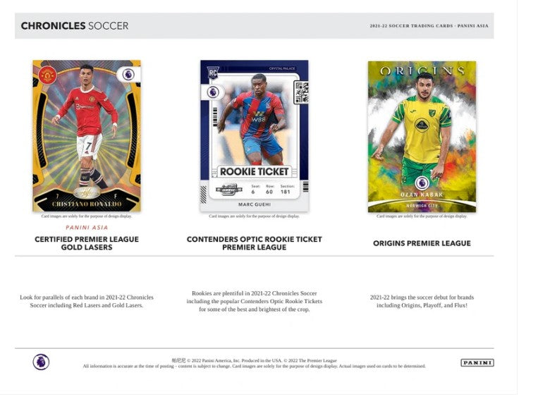 2021-22 Panini Chronicles Soccer TMALL Box (Master Box)