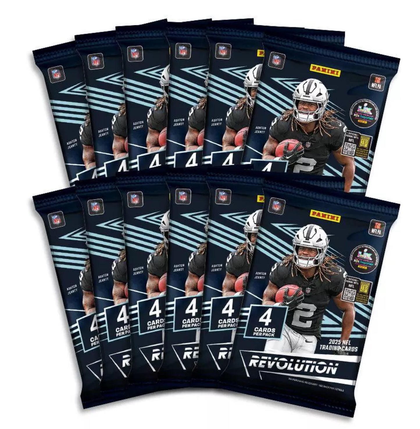 2025 Panini NFL Revolution Football Mega Box (Storm Parallels!)