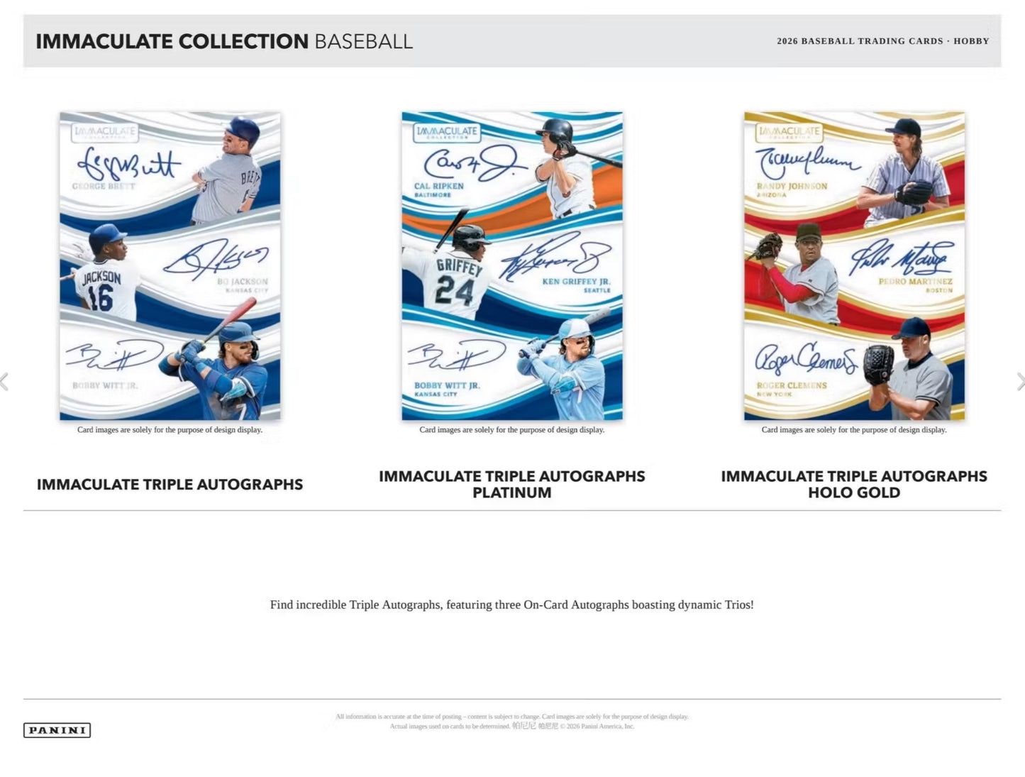 2026 Panini Immaculate MLB Baseball Hobby Box