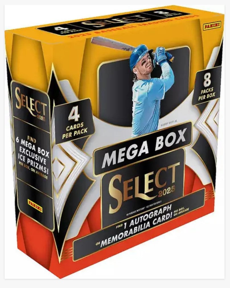 2025 MLB  Panini Select Baseball Mega Box "Ice Prizms"