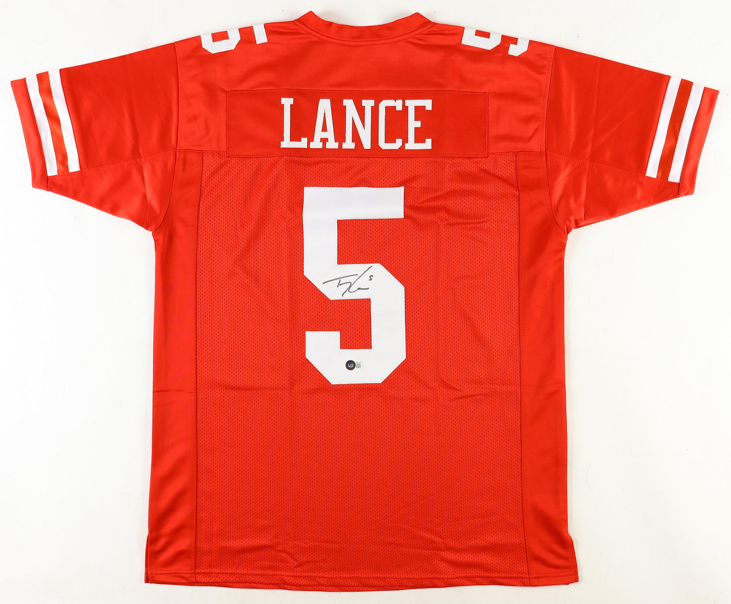 Trey Lance Autographed Jersey Hand Signed Beckett Certified