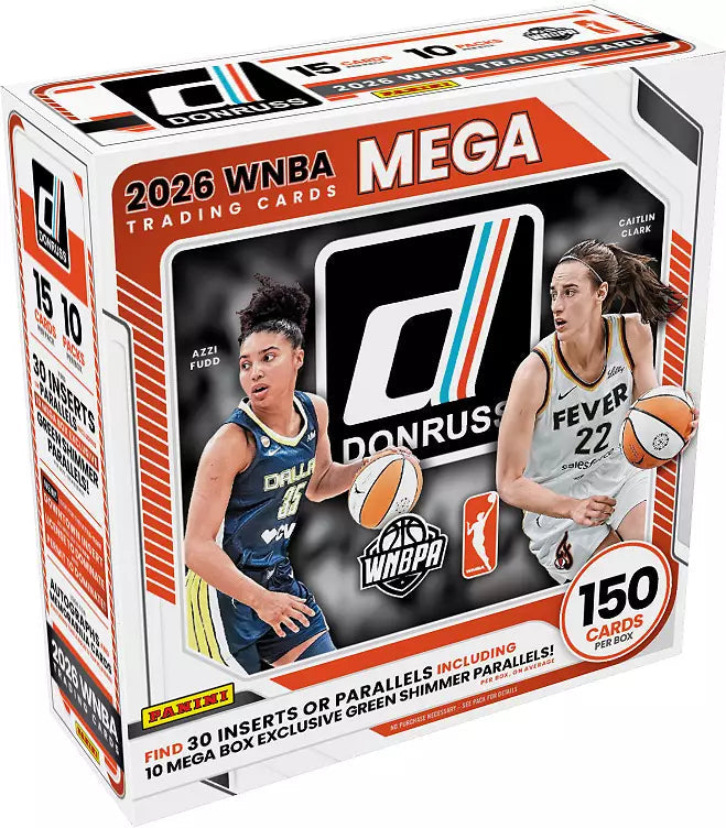 2026 Panini Donruss WNBA Mega Box - sealed box angle