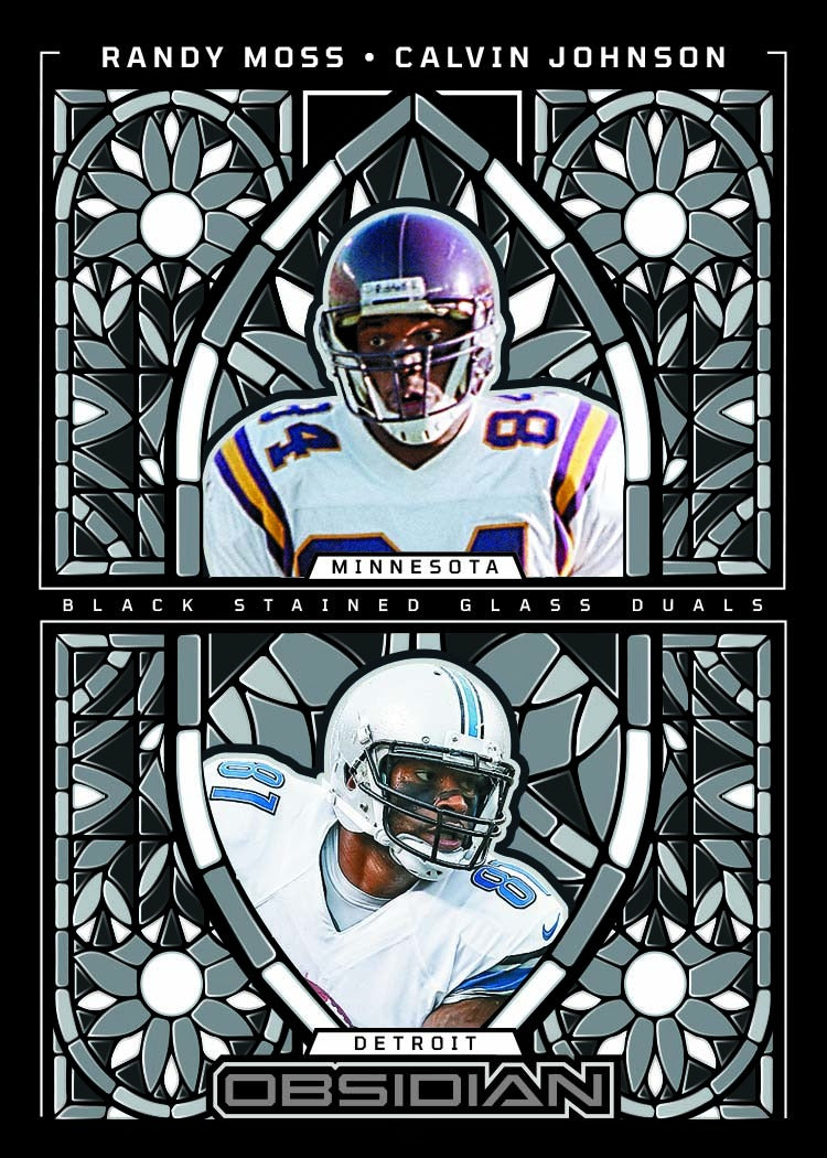 Randy Moss / Calvin Johnson - Black Stained Glass Duals